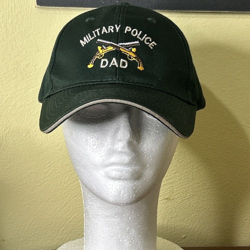 Military Police Embroidered Army Hat Adjustable Strap back USA Olive‎ Green Cap